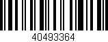Código de barras (EAN, GTIN, SKU, ISBN): '40493364'