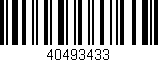 Código de barras (EAN, GTIN, SKU, ISBN): '40493433'