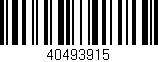 Código de barras (EAN, GTIN, SKU, ISBN): '40493915'