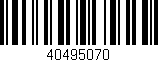Código de barras (EAN, GTIN, SKU, ISBN): '40495070'