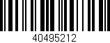 Código de barras (EAN, GTIN, SKU, ISBN): '40495212'