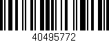 Código de barras (EAN, GTIN, SKU, ISBN): '40495772'