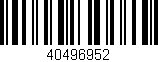Código de barras (EAN, GTIN, SKU, ISBN): '40496952'