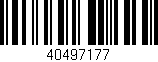 Código de barras (EAN, GTIN, SKU, ISBN): '40497177'