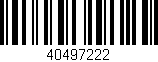 Código de barras (EAN, GTIN, SKU, ISBN): '40497222'
