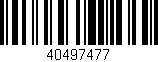 Código de barras (EAN, GTIN, SKU, ISBN): '40497477'