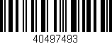 Código de barras (EAN, GTIN, SKU, ISBN): '40497493'