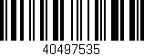 Código de barras (EAN, GTIN, SKU, ISBN): '40497535'