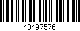 Código de barras (EAN, GTIN, SKU, ISBN): '40497576'