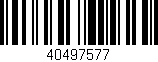 Código de barras (EAN, GTIN, SKU, ISBN): '40497577'