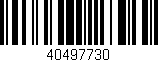 Código de barras (EAN, GTIN, SKU, ISBN): '40497730'