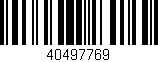 Código de barras (EAN, GTIN, SKU, ISBN): '40497769'