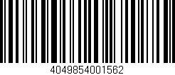 Código de barras (EAN, GTIN, SKU, ISBN): '4049854001562'