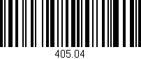 Código de barras (EAN, GTIN, SKU, ISBN): '405.04'
