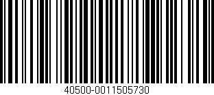 Código de barras (EAN, GTIN, SKU, ISBN): '40500-0011505730'