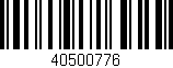 Código de barras (EAN, GTIN, SKU, ISBN): '40500776'