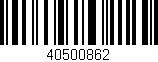 Código de barras (EAN, GTIN, SKU, ISBN): '40500862'