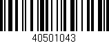 Código de barras (EAN, GTIN, SKU, ISBN): '40501043'