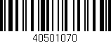 Código de barras (EAN, GTIN, SKU, ISBN): '40501070'