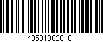 Código de barras (EAN, GTIN, SKU, ISBN): '405010820101'