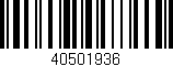 Código de barras (EAN, GTIN, SKU, ISBN): '40501936'