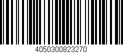 Código de barras (EAN, GTIN, SKU, ISBN): '4050300823270'