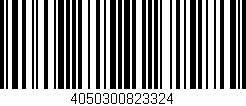 Código de barras (EAN, GTIN, SKU, ISBN): '4050300823324'
