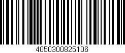 Código de barras (EAN, GTIN, SKU, ISBN): '4050300825106'