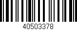 Código de barras (EAN, GTIN, SKU, ISBN): '40503378'