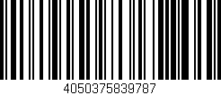 Código de barras (EAN, GTIN, SKU, ISBN): '4050375839787'