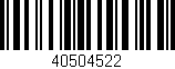 Código de barras (EAN, GTIN, SKU, ISBN): '40504522'