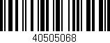 Código de barras (EAN, GTIN, SKU, ISBN): '40505068'