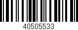 Código de barras (EAN, GTIN, SKU, ISBN): '40505533'