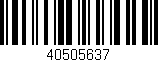 Código de barras (EAN, GTIN, SKU, ISBN): '40505637'