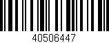 Código de barras (EAN, GTIN, SKU, ISBN): '40506447'