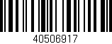 Código de barras (EAN, GTIN, SKU, ISBN): '40506917'