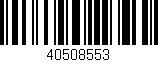 Código de barras (EAN, GTIN, SKU, ISBN): '40508553'
