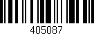 Código de barras (EAN, GTIN, SKU, ISBN): '405087'