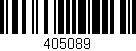 Código de barras (EAN, GTIN, SKU, ISBN): '405089'