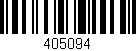 Código de barras (EAN, GTIN, SKU, ISBN): '405094'
