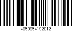 Código de barras (EAN, GTIN, SKU, ISBN): '4050954192012'