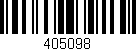 Código de barras (EAN, GTIN, SKU, ISBN): '405098'