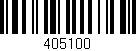 Código de barras (EAN, GTIN, SKU, ISBN): '405100'