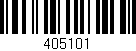 Código de barras (EAN, GTIN, SKU, ISBN): '405101'