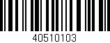 Código de barras (EAN, GTIN, SKU, ISBN): '40510103'
