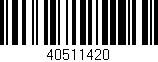Código de barras (EAN, GTIN, SKU, ISBN): '40511420'