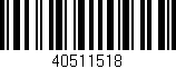 Código de barras (EAN, GTIN, SKU, ISBN): '40511518'