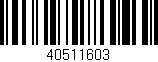 Código de barras (EAN, GTIN, SKU, ISBN): '40511603'