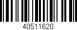 Código de barras (EAN, GTIN, SKU, ISBN): '40511620'