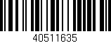 Código de barras (EAN, GTIN, SKU, ISBN): '40511635'
